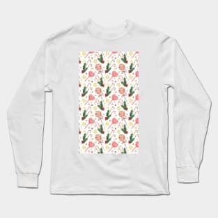 Watercolor christmas print Long Sleeve T-Shirt